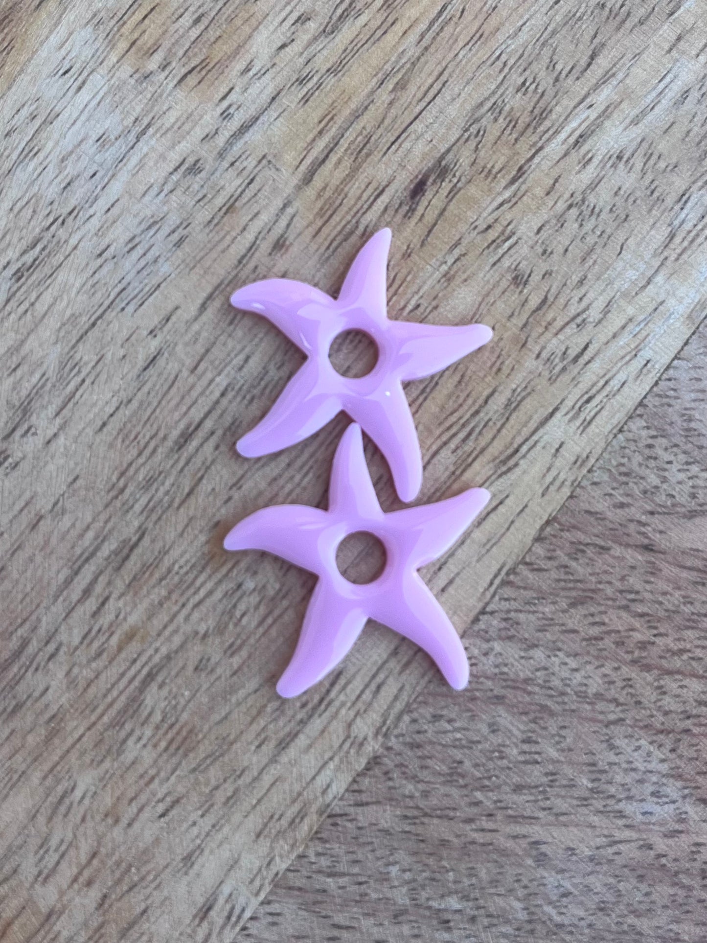 Pampilles " Etoile de mer " rose pastel