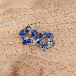 Pampilles " MINI BALI " feuilles bleues