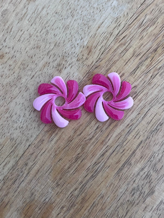 Pampilles " CANDY " duo de rose