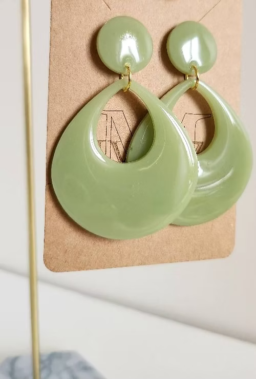 Boucles " ETHNA " kaki