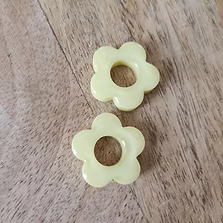 Pampilles " BALI " jaune pastel