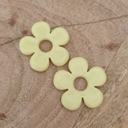 Pampilles " ROSA " jaune pastel